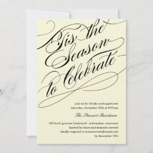 C'Est La Saison Des Invitations De Fêtes - Noirs