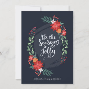C'est la saison d'être joyeux   Carte de vacances 