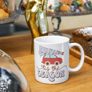 C'est la saison Joyeux Noël Boire du café Mug