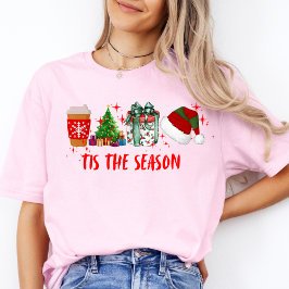 C'Est La Saison Joyeux Noël Femen Mignonne T-Shirt