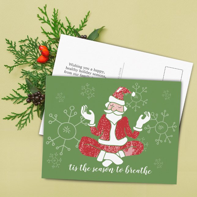C'Est La Saison Pour Respirer La Carte Postale (Tis The Season To Breathe Postcard)