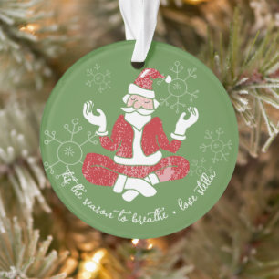 C'est la saison pour respirer Yoga Santa Acrylique