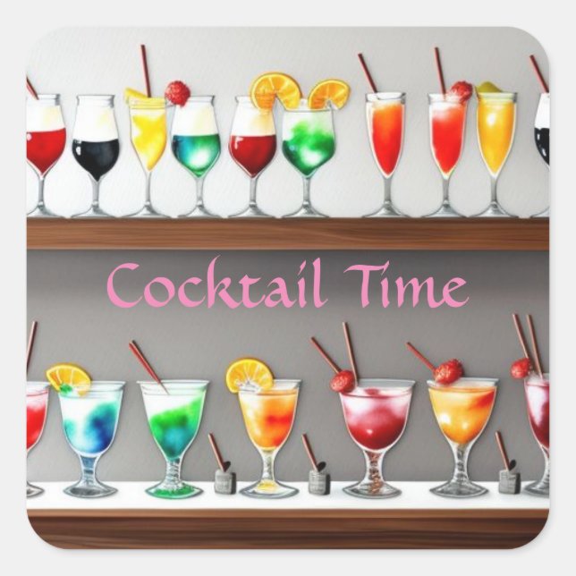 C'est la Sticker de Fête au Cocktail Boissons Colo (Devant)