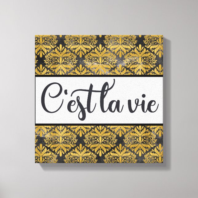 C'est La Vie Canvas Print Leinwanddruck (Vorderseite)