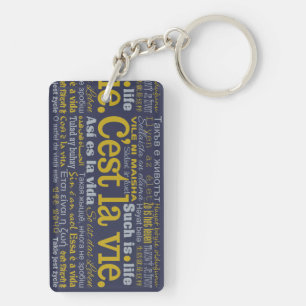 C'est La Vie Custom Key Chain Schlüsselanhänger