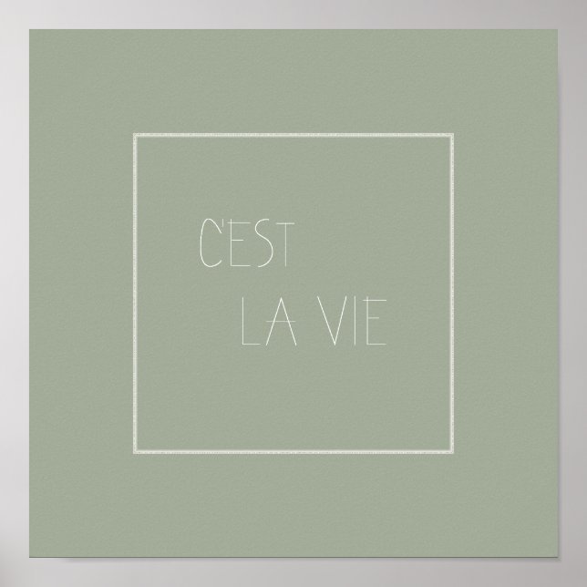 C'est La Vie - Das ist Leben - Französisch Poster (Vorne)