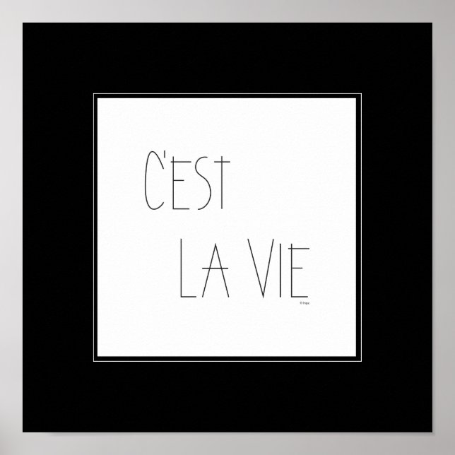 C'est La Vie - Das ist Leben - Französisch Poster (Vorne)