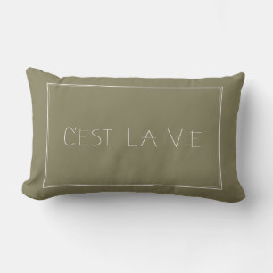 C'est La Vie - Das ist Life-Französisch Lendenkissen