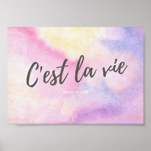 CEST LA VIE Französisch so ist das Leben Poster (Vorne)