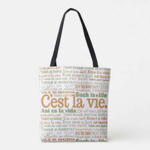 C'est La Vie mehrsprachige Taschen