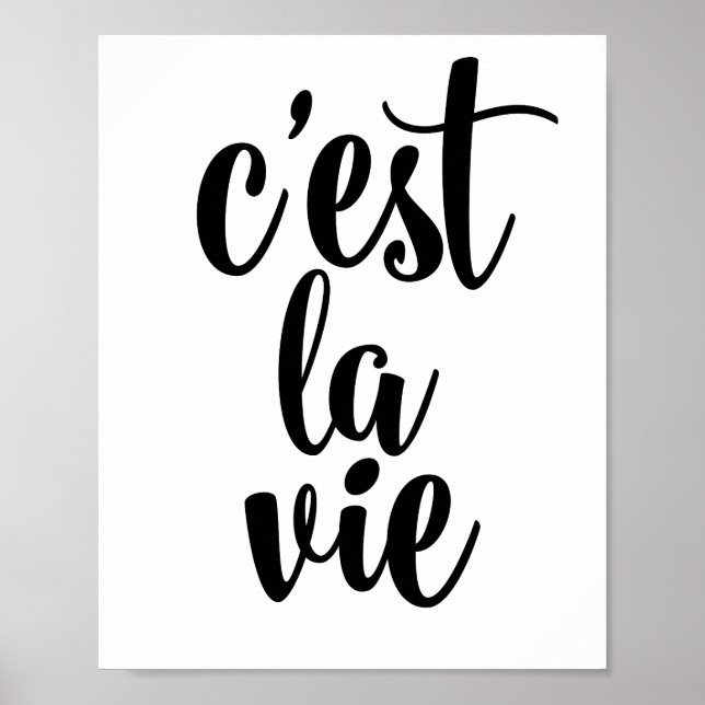 C'est la vie poster (Vorne)