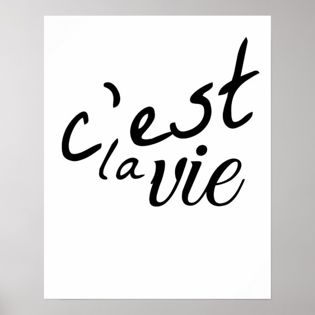 C'est La Vie Poster (Vorne)