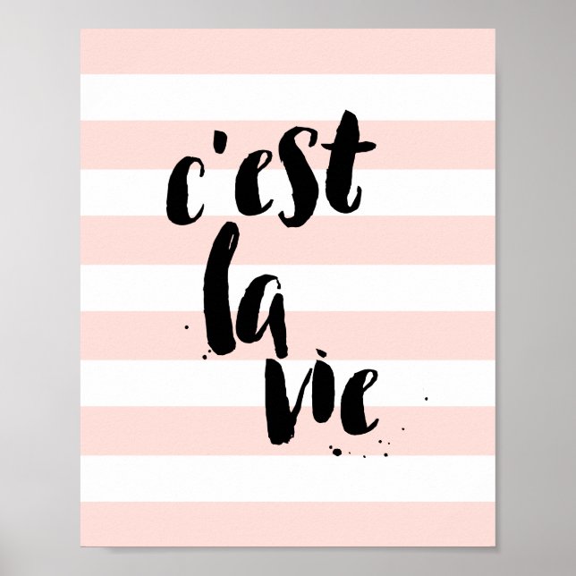 C'est La Vie Pretty Print Poster (Vorne)