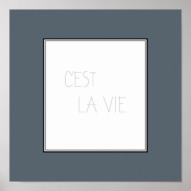 C'est La Vie - That's Life Poster (Vorne)