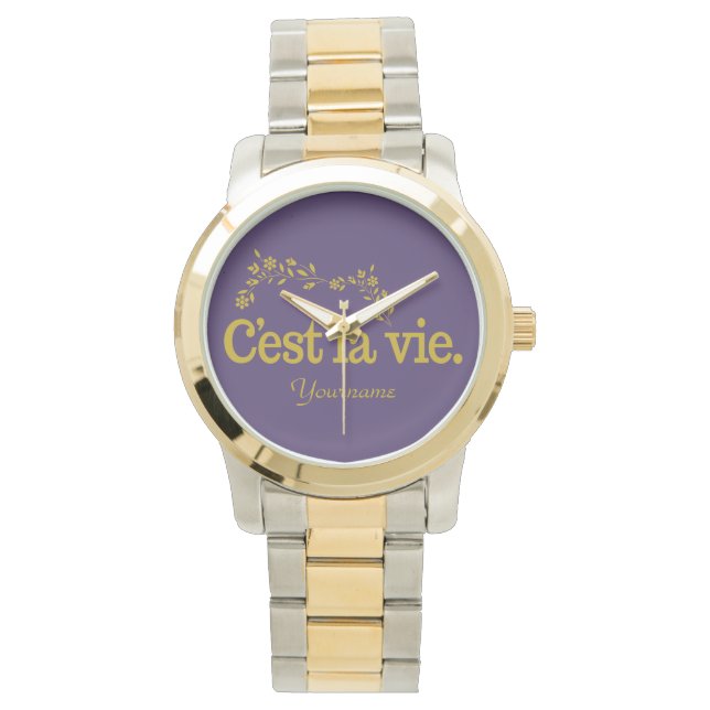 C'est La Vie Zolluhren Armbanduhr (Vorderseite)