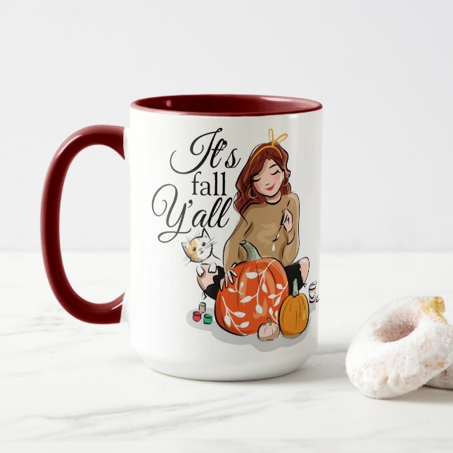 C'est l'automne Y'all Mug (Avec donut)