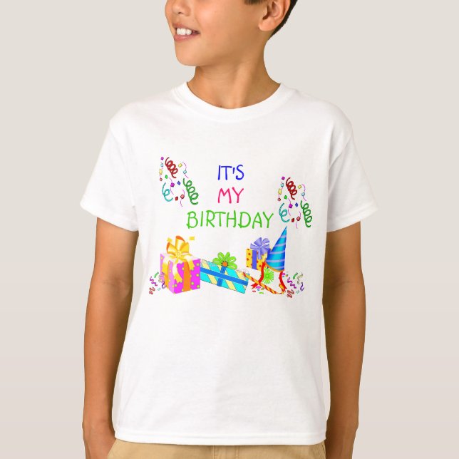 C'est le T-shirt de mon enfant d'anniversaire (Devant)