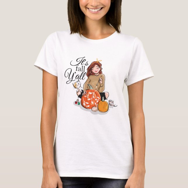 C'est le T-shirt Fall Y'all (Devant)