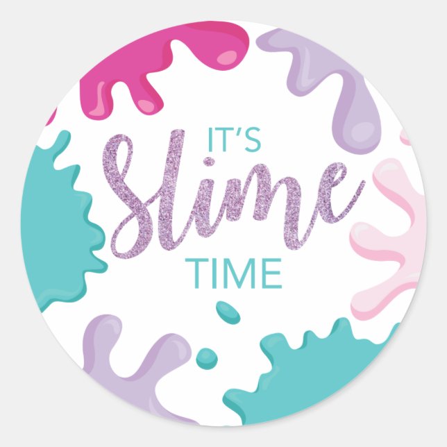 C'est le temps mince Anniversaire rose Stickers (Devant)