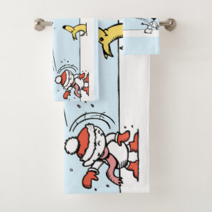 C'est l'ensemble de serviettes de bain d'hiver