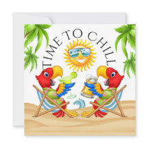 C'est l'heure de faire la fête Invitation