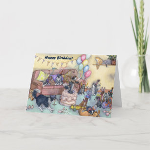 C'est l'heure de la fête ! Carte Style Anniversair