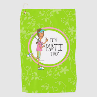 C'est l'heure de Parte tee ! Serviette de golf