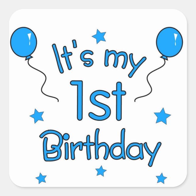 C'est mon 1er Stickers Anniversaire (Devant)