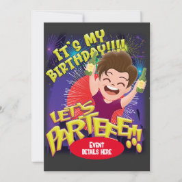 C'est mon anniversaire - Parteeee ! invitation