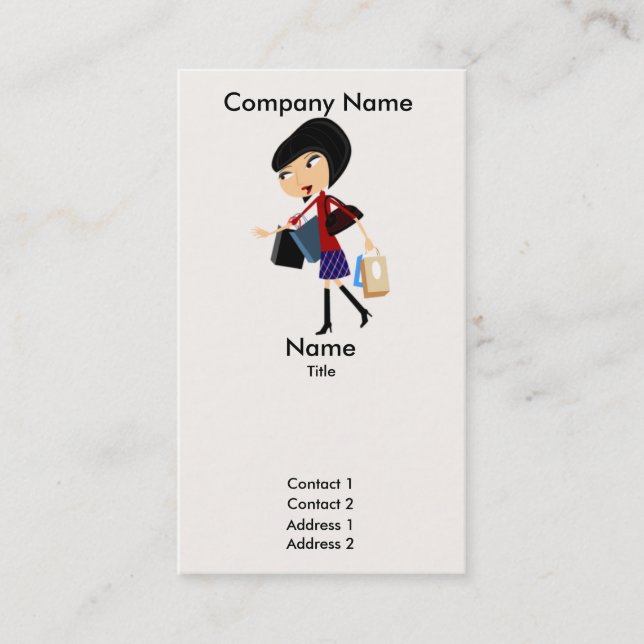 C'est mon Carte de visite de sac (Devant)