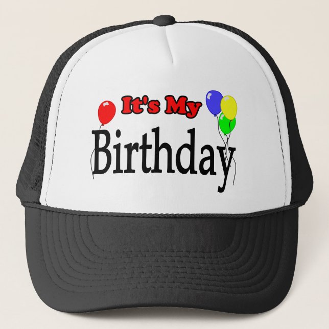 C'est mon casquette d'anniversaire de ballons (Devant)