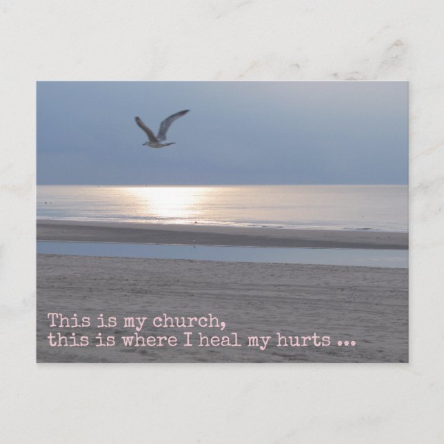 C'est mon église | Citation Inspiration Carte post (Devant)