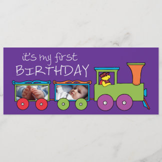 C'est mon premier Invitation de train d'anniversai