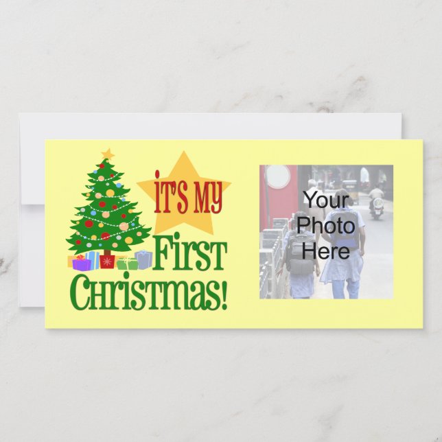 C'est mon premier Noël, Cartes photos de vacances (Devant)