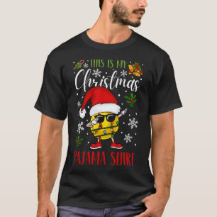 C'Est Mon T-Shirt De Pajama Softball Homme De Noël