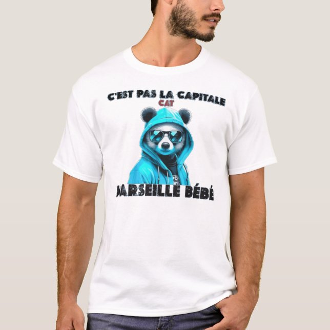 C'est pas la capitale c'est marseille bébé marseil T-Shirt (Vorderseite)