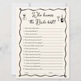 C'est plus qui connaît la mariée meilleure carte d