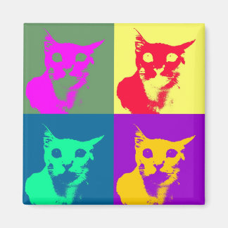 C'est Pop-art Lance sur un aimant frigo funky!