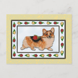 C'est Rosie - carte postale tricolore de corgi