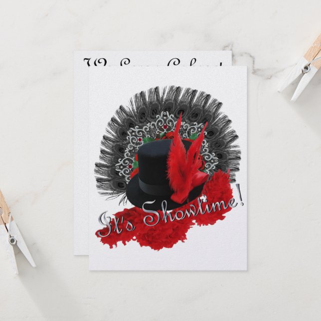 C'est Showtime ! Invitation (Devant/Arrière en situation)