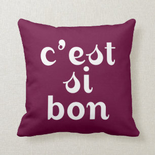C'est Si Bon - Bordeaux Lila Kissen