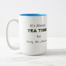 C'est toujours Tea time Mug de café à deux tons