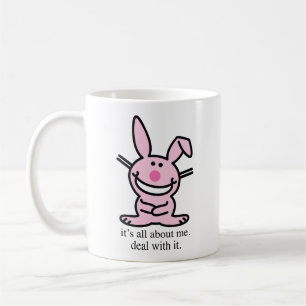 C'est tout sur moi, fais avec, mugs drôle de lapin