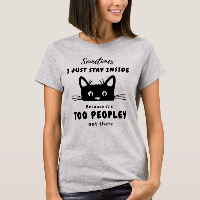 C'est trop Peopley Chat T-Shirt (Devant)