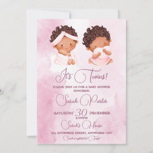 C'est Twins Baby shower Invitation