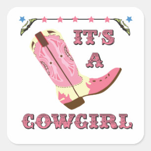 C'est un autocollant de cowgirl