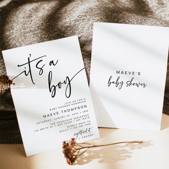 C'est un Baby shower garçon Invitation minimal mod (Créateur téléchargé)