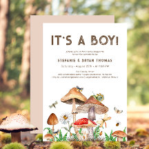 C'est un Baby shower garçon Invitation | Mush Whim
