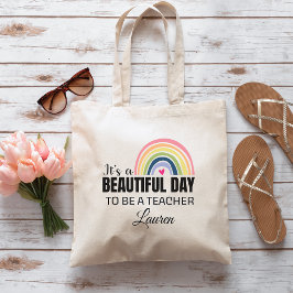 C'est un beau jour enseignant Sac fourre-tout pers