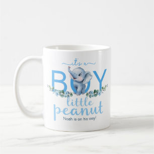 C'est un bébé éléphant Faire-part bleu Mug